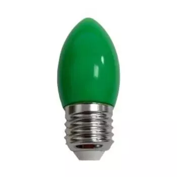 Лампа светодиодная ECOLA LED color, 2 Вт, Е27, 220 В, зеленая, свеча