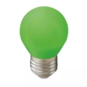 Лампа светодиодная ECOLA LED color, 2 Вт, Е27, 220 В, зеленая, шар