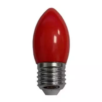 Лампа светодиодная ECOLA LED color, 2 Вт, E27, 220 В, красная, свеча