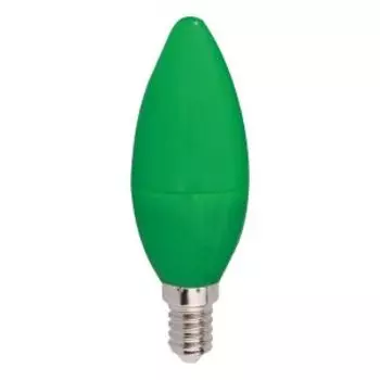 Лампа светодиодная ECOLA LED color, 6 Вт, Е14, 220 В, зеленая, свеча