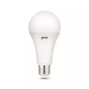 Лампа светодиодная Gauss Black, 22 Вт, E27, 4100К, A70, груша