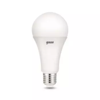 Лампа светодиодная Gauss Black, 22 Вт, E27, 3000К, A70, груша