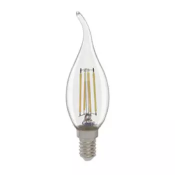Лампа светодиодная GENERAL Филамент, Е14, 7 Вт, 4500К, свеча на ветру