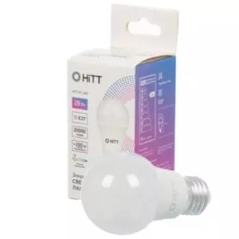 Лампа светодиодная HiTT, Е27, 25 Вт, 3000К, 230 В, груша