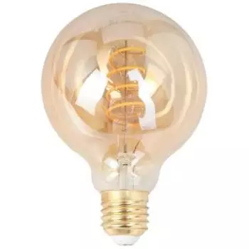 Лампа светодиодная ЭРА F-LED филамент, E27, 7 Вт, spiral gold, шар