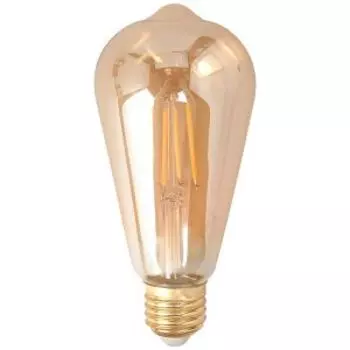 Лампа светодиодная ЭРА F-LED филамент, E27, 7 Вт, spiral gold