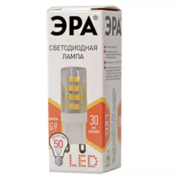 Лампа светодиодная ЭРА JCD, G9, 5Вт