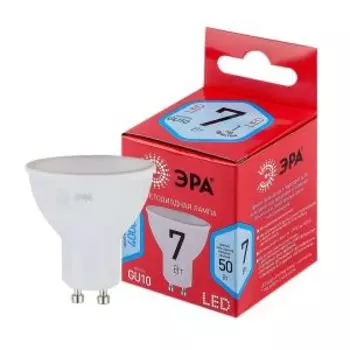 Лампа светодиодная ЭРА Red Line LED, GU10, 7 Вт, спот