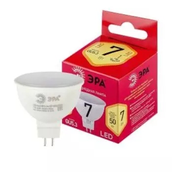 Лампа светодиодная ЭРА Red Line LED, GU5.3, 7 Вт, спот
