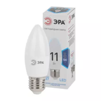 Лампа светодиодная ЭРА Std LED, Е27, 11 Вт, свечка