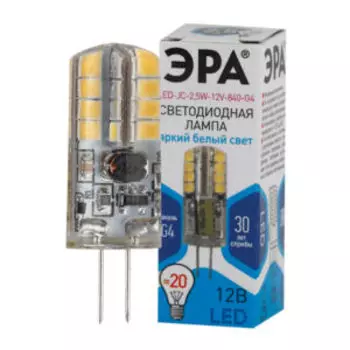 Лампа светодиодная ЭРА Std LED, G4, 2,5 Вт, капсула