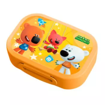 Ланч-бокс Ми-Ми-Мишки, 0.98 л, оранжевый, пластик
