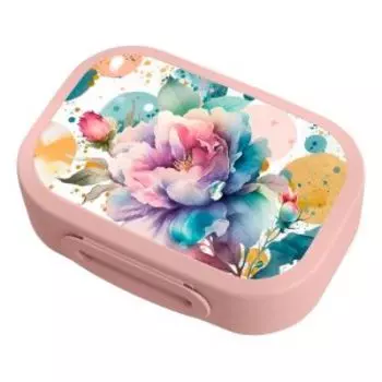 Ланч-бокс Phibo Пион, 18x13x5 см, 980 мл, пластик