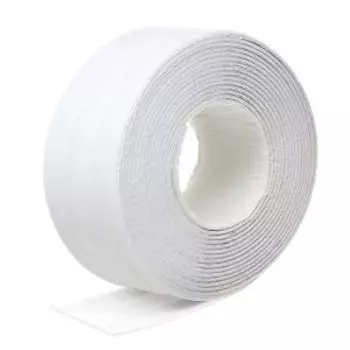 Лента бордюрная Unibob для ванн и раковин, 38 мм х 3.35 м, самоклеящаяся, фигурная, белая