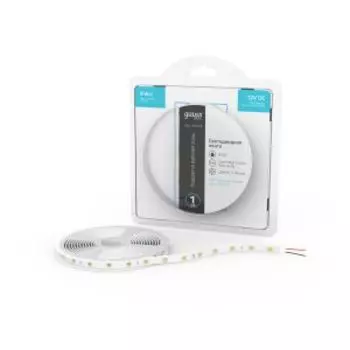 Лента светодиодная Gauss Basic, 3 м, LED 5050/60, 8 Вт/м, 900 Лм/м, 4000K, IP20, 12 В