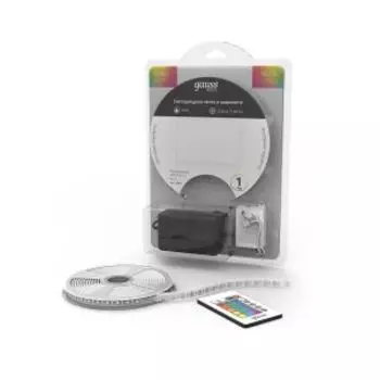 Лента светодиодная Gauss Basic в комплекте, 3 м, LED 5050/60, 10 Вт/м, 700 Лм/м, RGB, IP20, 12 В