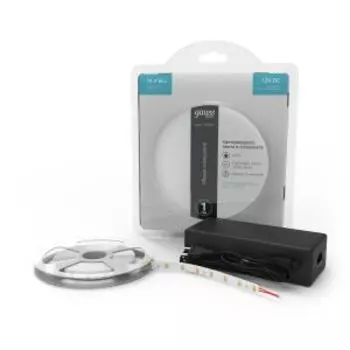 Лента светодиодная Gauss Basic в комплекте, 5 м, LED 2835/240, 14.4 Вт/м, 1600 Лм/м, 4000K, IP20, 12 В