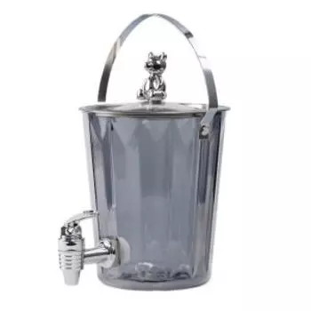 Лимонадник с краником Glasserie Teddy, 1.9 л, стекло/металл
