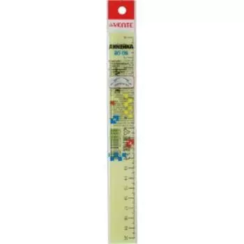 Линейка пластиковая deVENTE School, 20 см, салатовая
