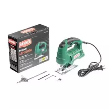 Лобзик Hammer LZK750А, 750 Вт, 0-3000 ход/мин, маятник