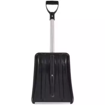 Лопата для уборки снега автомобильная с алюминиевым черенком и V- образной ручкой