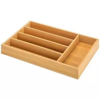 Лоток для столовых приборов, 33х23 см, бамбук
