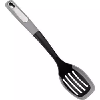 Ложка с отверстиями Mallony Chef, 33 см, нейлон с силиконовым краем