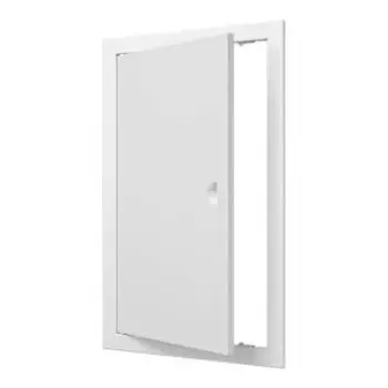 Люк-дверца ревизионная с ручкой и фланцем, 268х418 мм, АБС-пластик