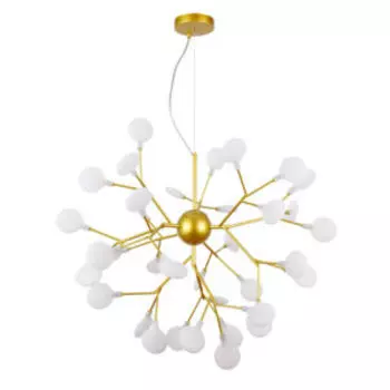 Люстра Arte Lamp Candy, G4, 3 Вт, металл/акрил, золотистый