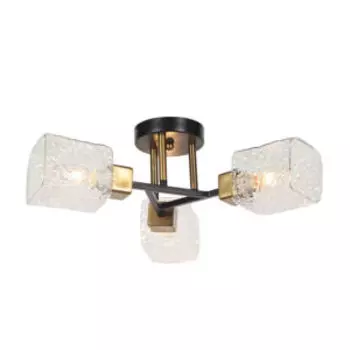 Люстра Arte Lamp Chicago, Е14, 40 Вт, металл/стекло, черный