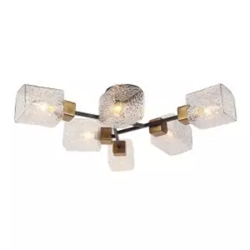 Люстра Arte Lamp Chicago, Е14, 40 Вт, металл/стекло, черный