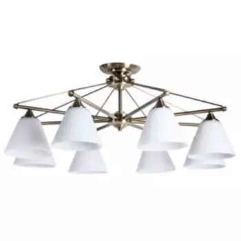 Люстра Arte Lamp Copter, Е27, 40 Вт, стекло/металл, белый