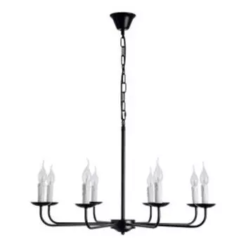 Люстра Arte Lamp Graff, E14, 40 Вт, металл, черный