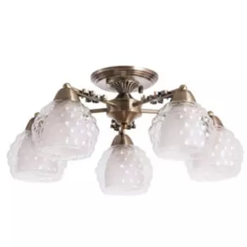 Люстра Arte Lamp Malina, Е27, 60 Вт, металл/стекло, белый