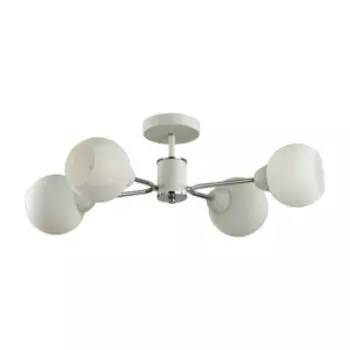 Люстра Comfi Kodi, Е27, 60 Вт, белый, хром