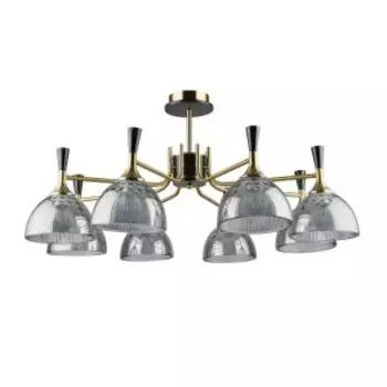 Люстра Дэла 25, Е27, 60 Вт, 79 см, металл, стекло, бронза