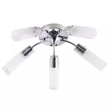 Люстра, Е14, 60Вт, металл, стекло