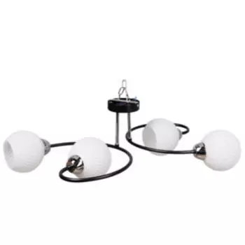 Люстра, Е27, 40 Вт, металл, стекло