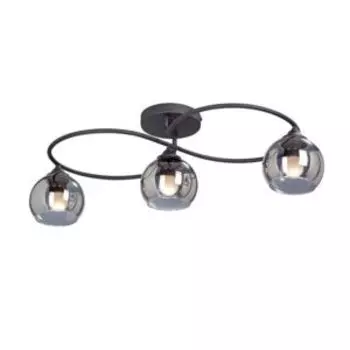 Люстра, E27, 40Вт, чёрный