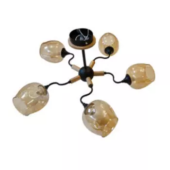 Люстра, Е27, 60 Вт, 230 В, черный