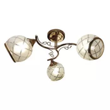 Люстра, Е27, 60 Вт, 230 В, золото