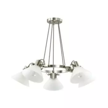 Люстра EFFI, Е14, 40Вт, никель