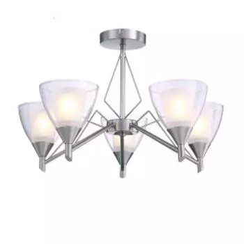 Люстра Freya Flavia, Е14, 40 Вт, никель