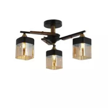 Люстра Freya Glitz, Е27, 60 Вт, черный с золотом