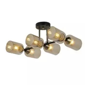 Люстра Freya Glow, E27, 60 Вт, черный