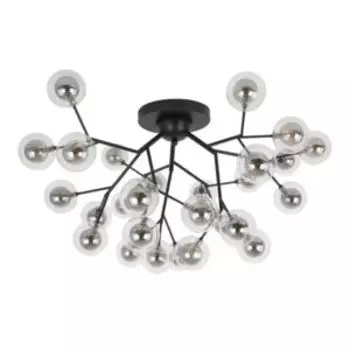 Люстра HIPER Milly, LED, G4, 20Вт, металл, стекло, черный