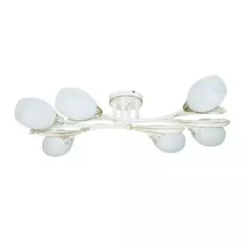 Люстра Элетех Лилу 161, Е14, 60 Вт, белый, золото