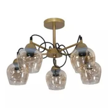 Люстра Элетех Мирра, Е27, 60 Вт, золото