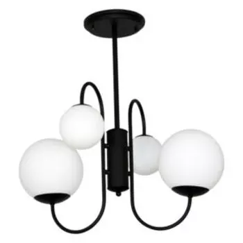 Люстра Элетех Тефия, Е14/G9, 40 Вт, черная