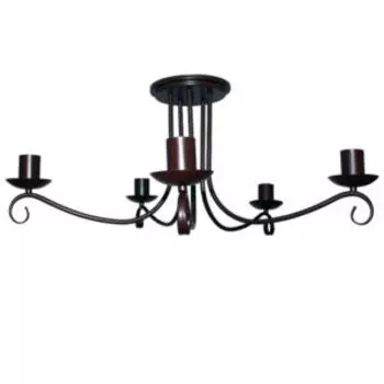 Люстра ЭЛЕТЕХ Вилла, Е27, 60Вт, коричневый